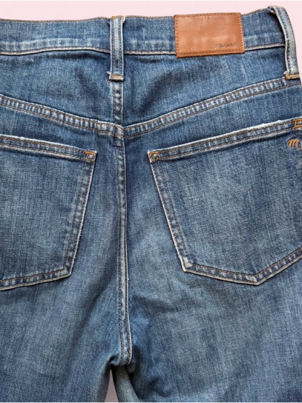 Madewell Relaxed Straight Blue Denim Jeans